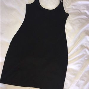Black mini dress
